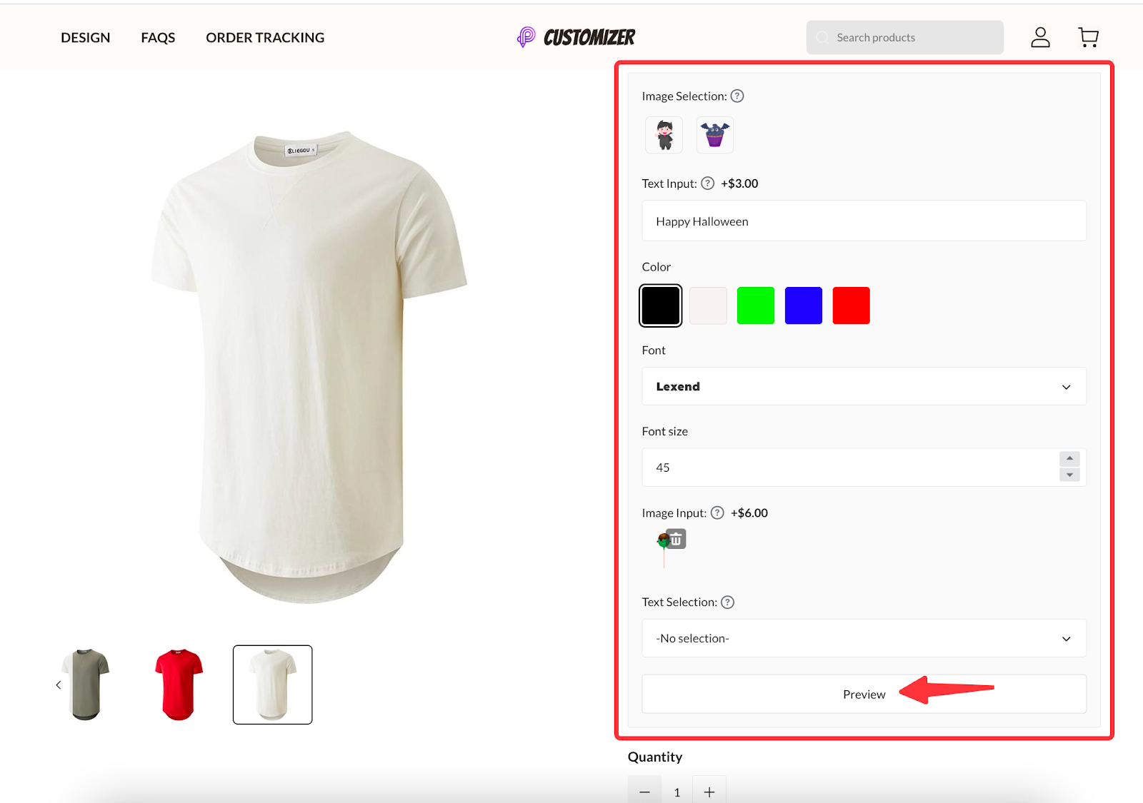 Personalización de productos